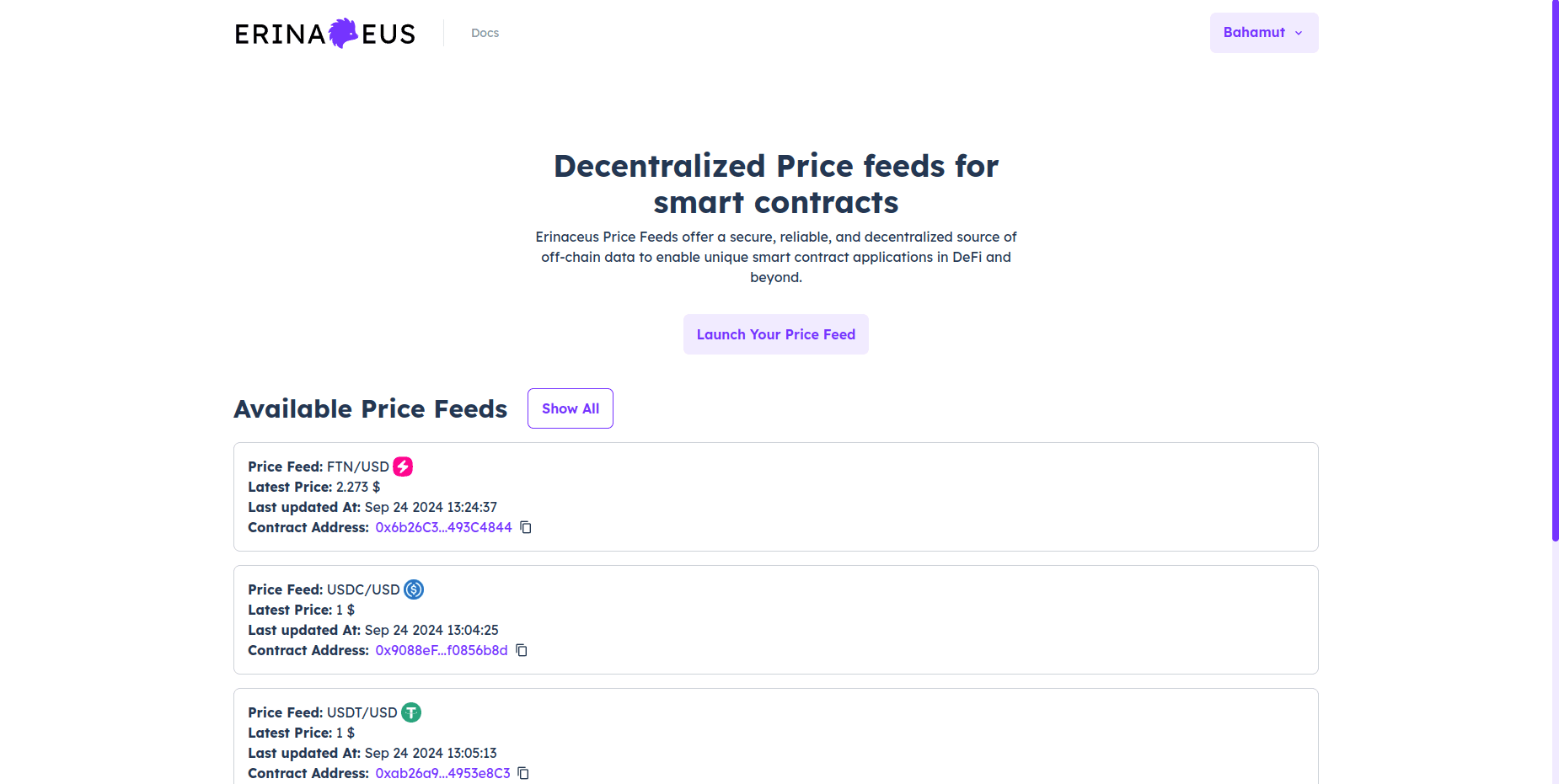 Blockchain PriceFeed Oracles